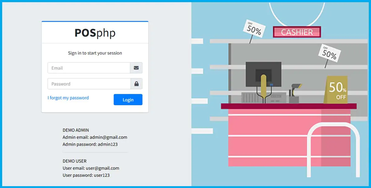 🔑 POSphp - POS Barcode Inventory System