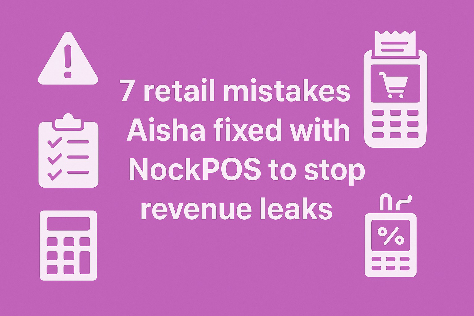 7 retail mistakes Aisha fixed with NockPOS to stop revenue leaks
